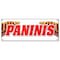 Signmission PANINIS BANNER SIGN sandwich sign hot concession pressed toasted food B-Paninis - alternate 1
